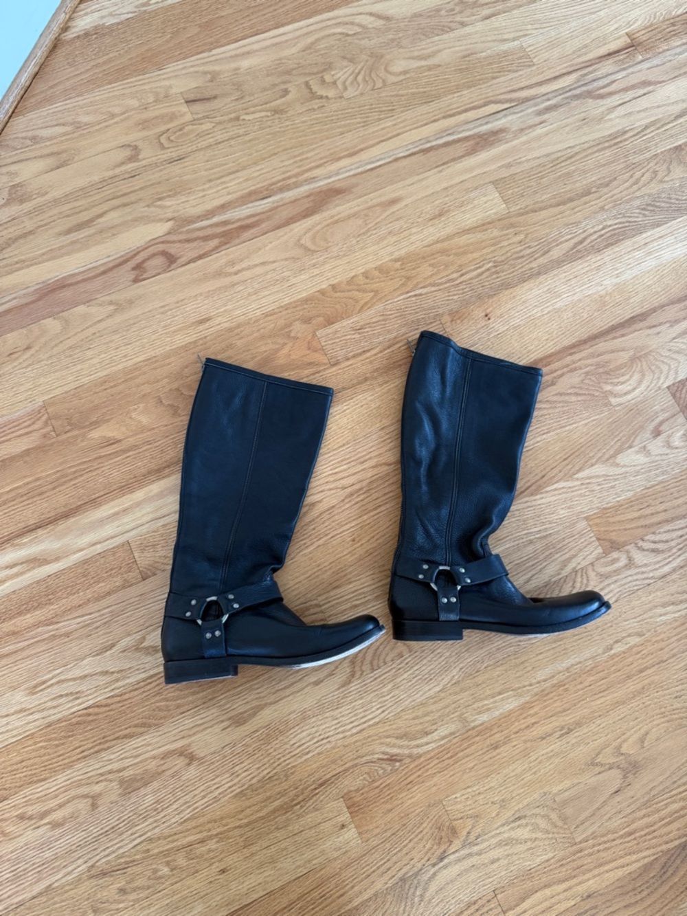 Frye harness boots black size 8.5